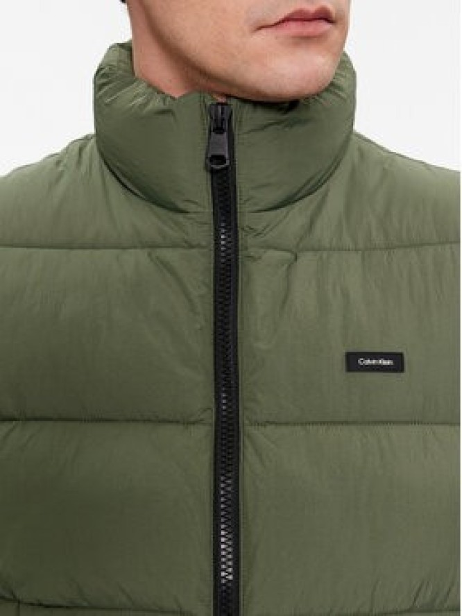 Calvin Klein Bezrękawnik Crinkle K10K110334 Zielony Regular Fit