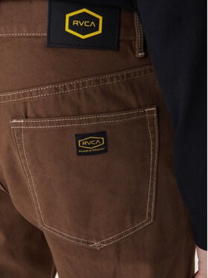 RVCA Spodnie materiałowe Dayshift 23A113502 Brązowy Relaxed Fit
