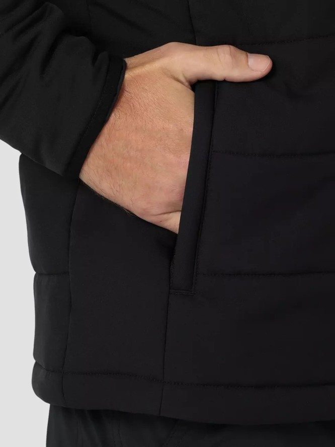 WRANGLER INSULATED JACKET MĘSKA KURTKA PRZEJŚCIOWA BLACK W4G6DX100 112324270