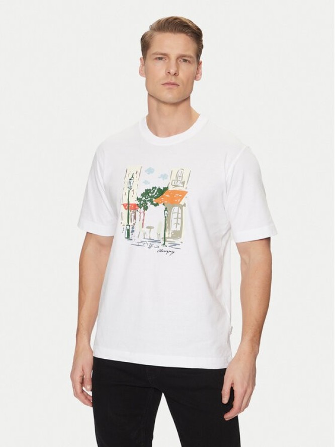 Jack & Jones T-Shirt Machester 12273549 Biały Relaxed Fit