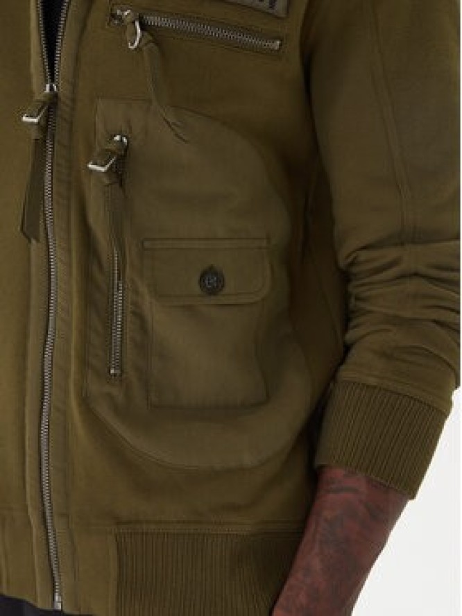 Aeronautica Militare Bluza 252FE2069UF00668 Zielony Regular Fit