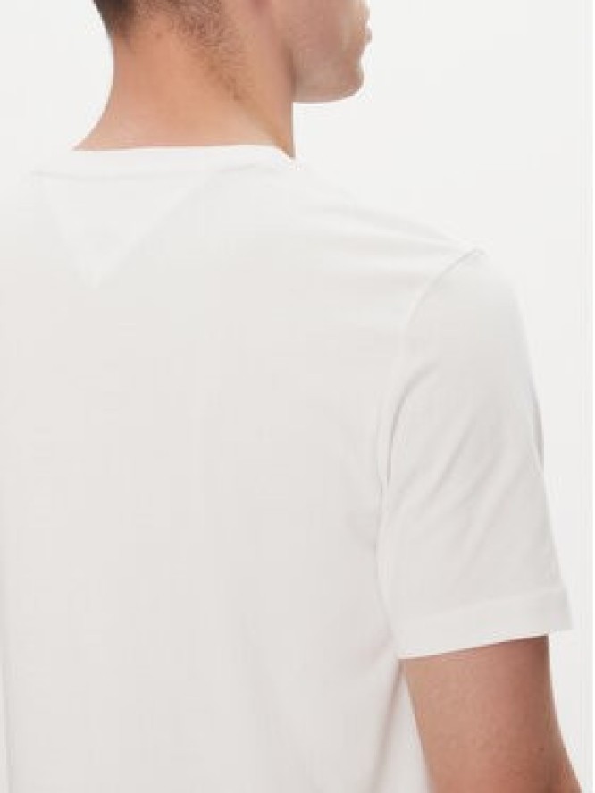 Tommy Hilfiger T-Shirt Tropical Floral MW0MW39353 Biały Regular Fit