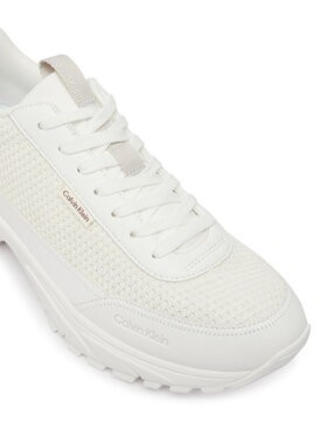 Calvin Klein Sneakersy Hike Runner Laceup Mesh HM0HM02240 Biały
