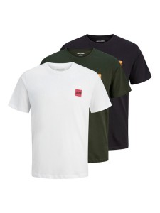 Jack & Jones Komplet t-shirtów Brandy 12288298 Kolorowy Regular Fit