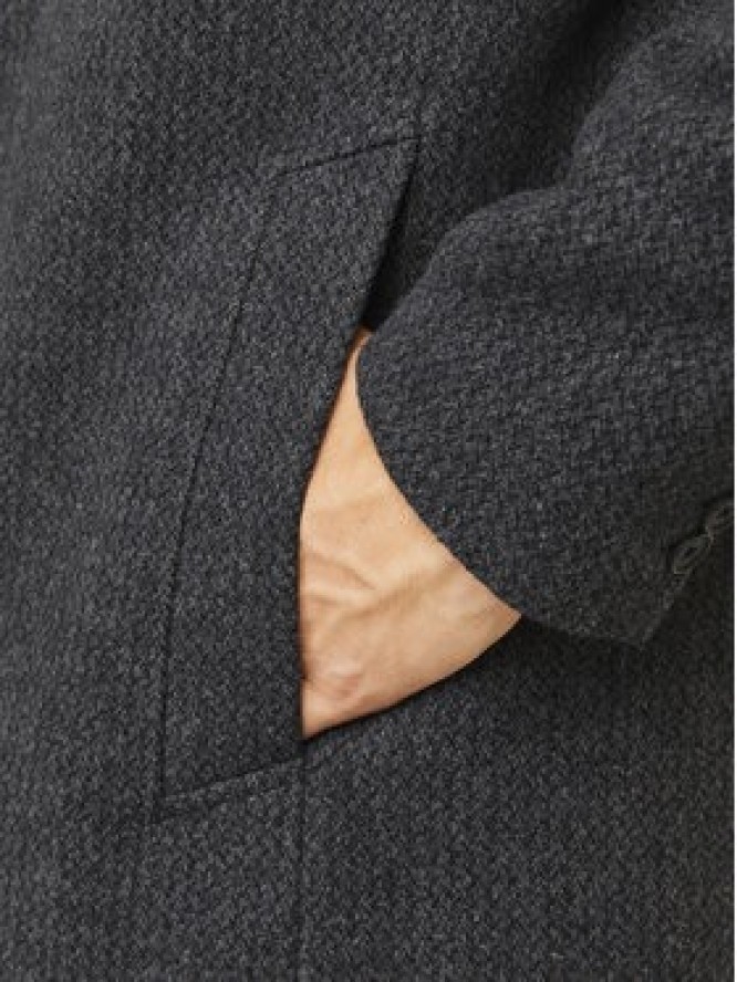 Jack & Jones Płaszcz wełniany Wilson 12259449 Czarny Regular Fit