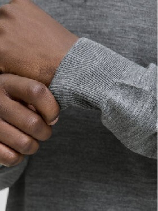 Jack & Jones Sweter Merino 12281757 Szary Regular Fit