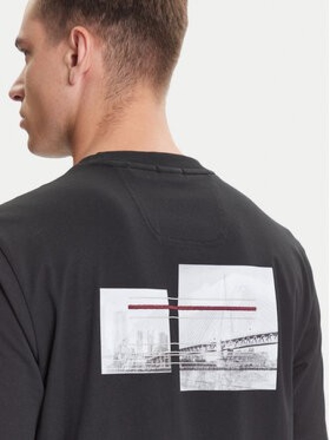 BOSS T-Shirt Photoprint 50545869 Czarny Relaxed Fit