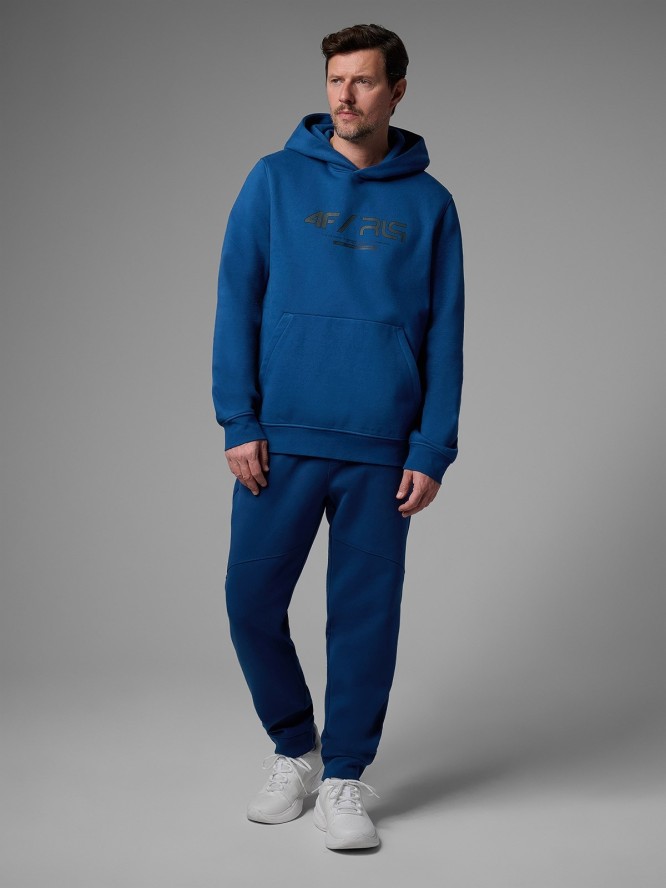 4F Bluza dresowa regular z kapturem męska 4F x Robert Lewandowski - granatowa M