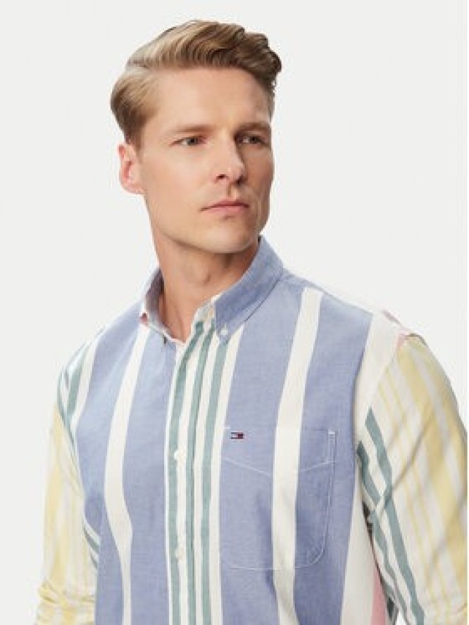 Tommy Jeans Koszula Oxford DM0DM23246 Kolorowy Relaxed Fit