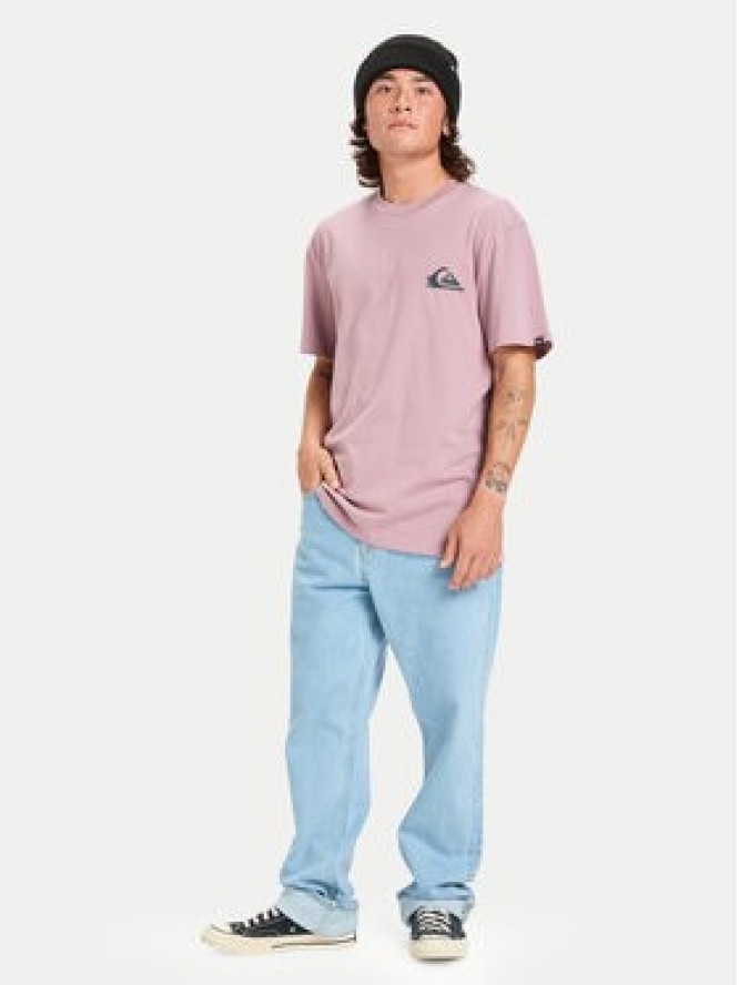 Quiksilver T-Shirt Ev Mini Logo Ss EQYZT08181 Fioletowy Regular Fit