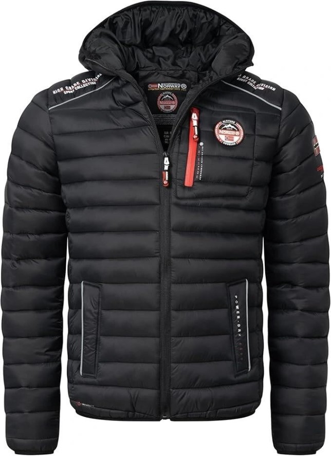 Kurtka męska Geographical Norway BRICK BLACK GTX MEN 068 BLACK (WY6357H/GN-NOIR)