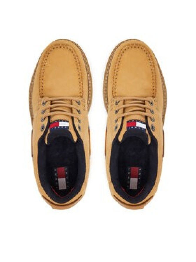 Tommy Jeans Półbuty Archive '01 Boat Shoe EM0EM01703 Żółty