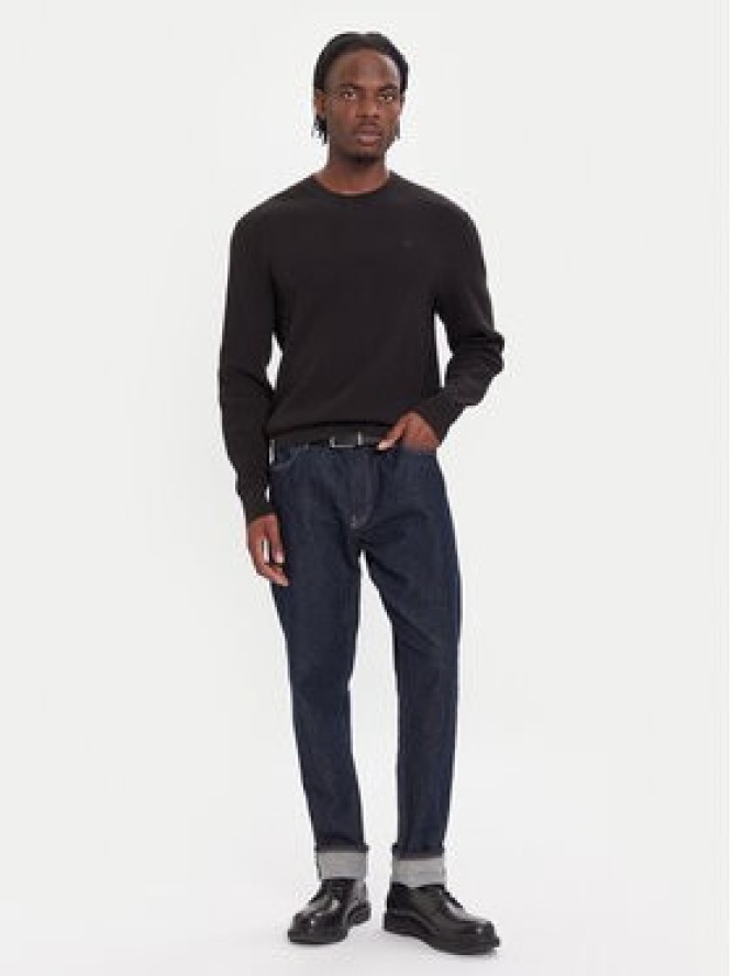 Calvin Klein Sweter LV04LB327G Czarny Regular Fit