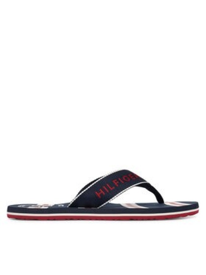 Tommy Hilfiger Japonki Stripes Beach Sandal FM0FM06003 Granatowy