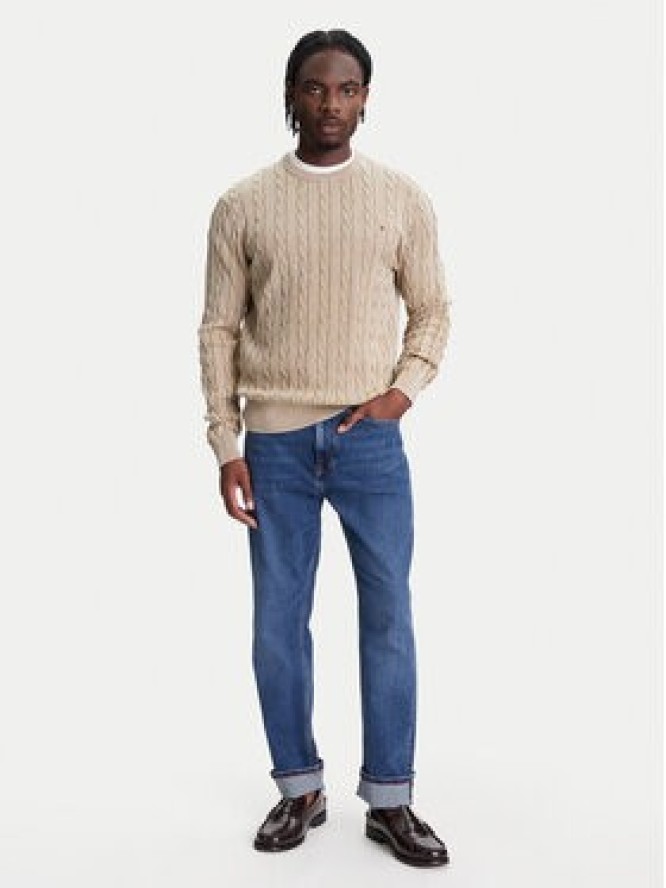 Tommy Hilfiger Sweter Classic MW0MW39524 Beżowy Regular Fit
