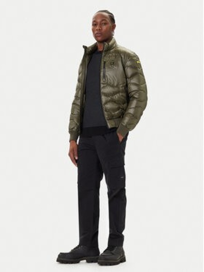 Blauer Kurtka puchowa 25WBLUC03075 006355 Khaki Regular Fit