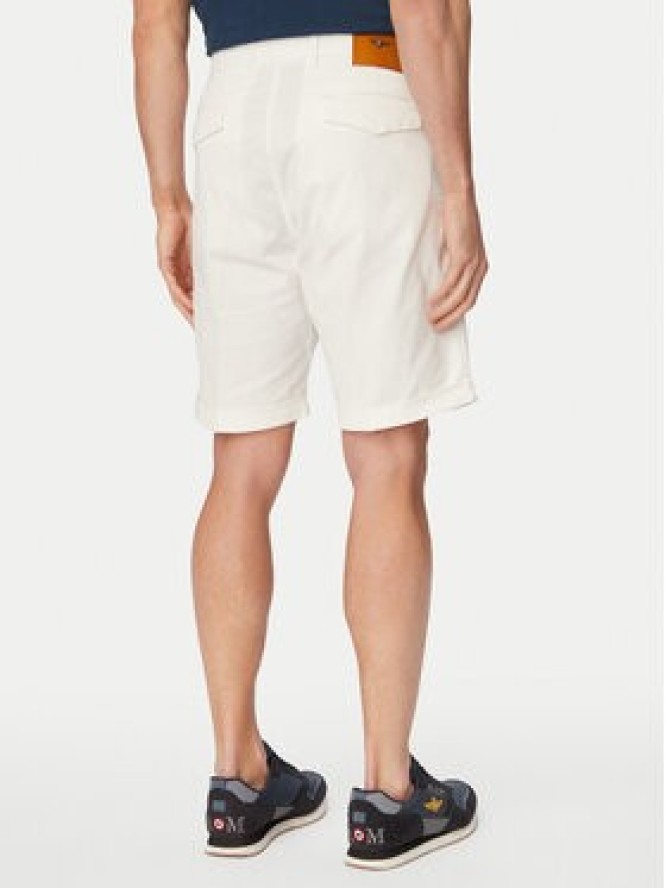 Aeronautica Militare Szorty materiałowe 261BE0278UCT04292 Biały Regular Fit