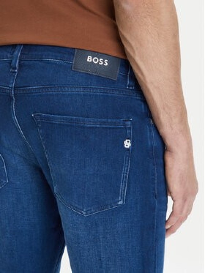 BOSS Jeansy H-Delaware 50544888 Granatowy Slim Fit