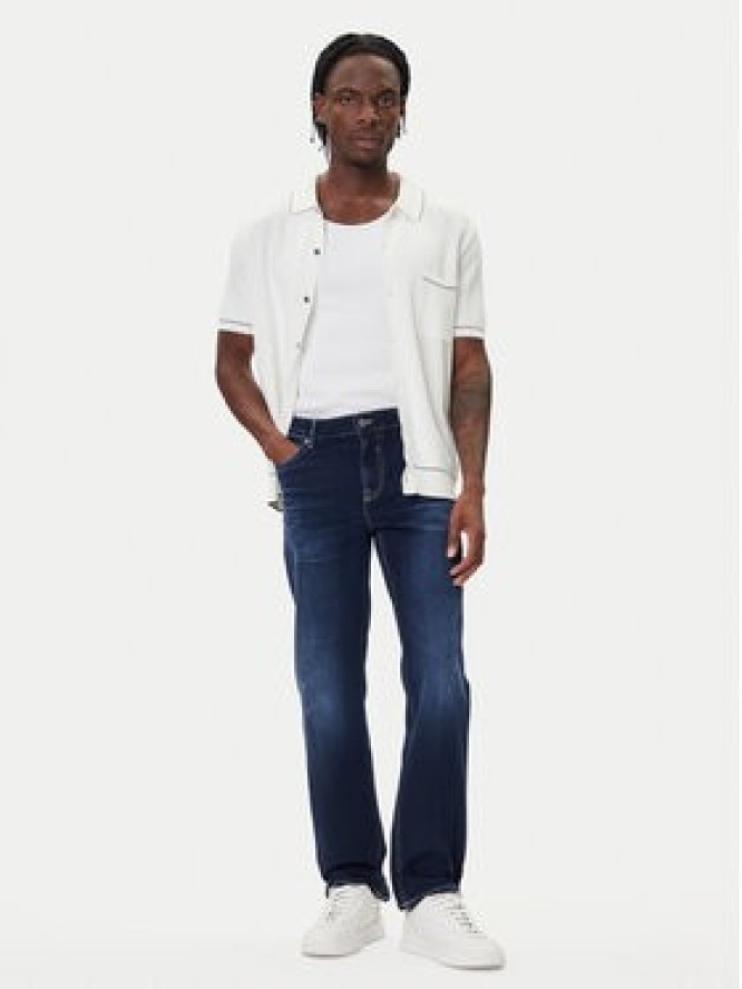 Guess Jeansy M5BAN2 D0631 Granatowy Slim Fit