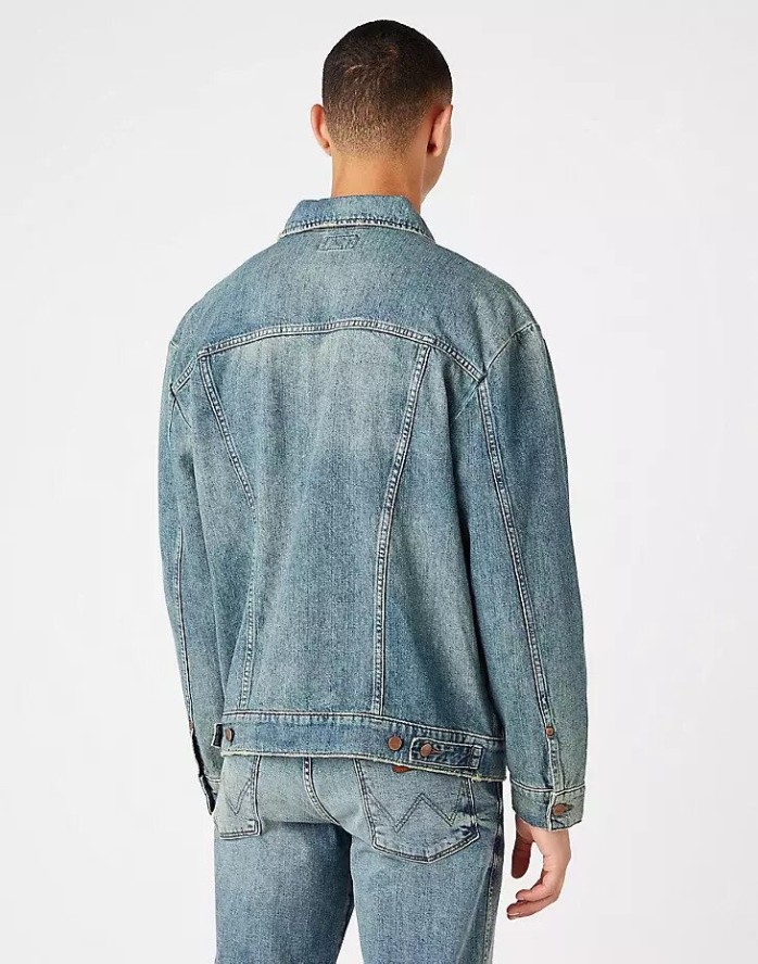 WRANGLER ANTI FIT JACKET MĘSKA KURTKA JEANSOWA GRASS ROOTS W459Y131C 112146060