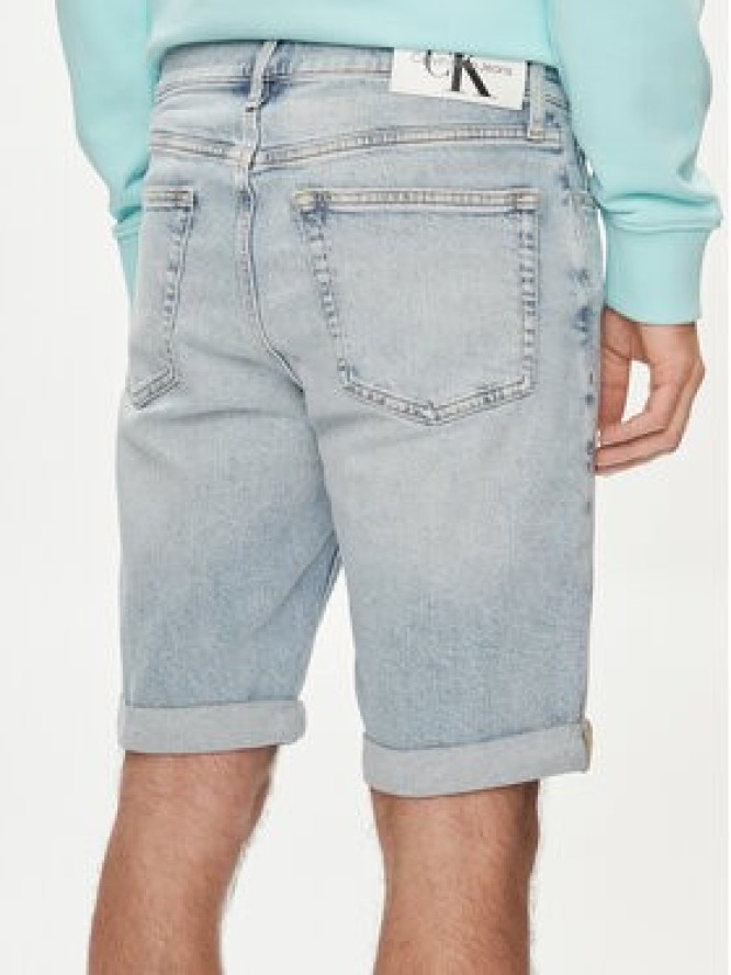 Calvin Klein Jeans Szorty jeansowe J30J324871 Niebieski Slim Fit