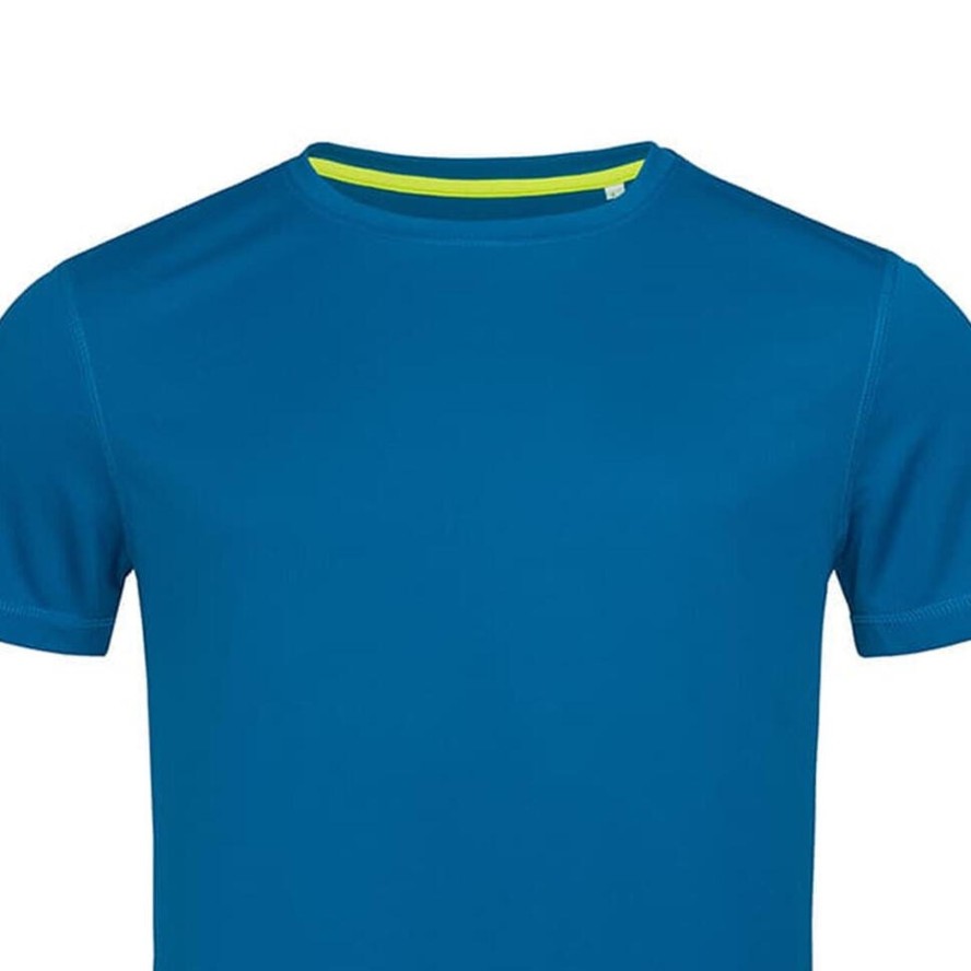 Męska Aktywna Koszulka Z Okrągłym Dekoltem