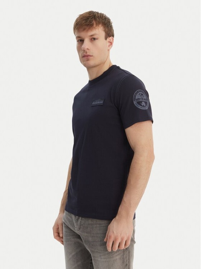 Napapijri T-Shirt S-Amundsen NP0A4IN8 Granatowy Regular Fit