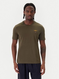 Aeronautica Militare T-Shirt 261TS1580UJ00372 Zielony Regular Fit
