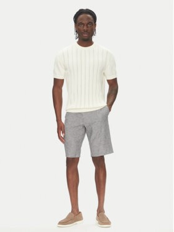 Tom Tailor Szorty materiałowe 1044712 Szary Slim Fit