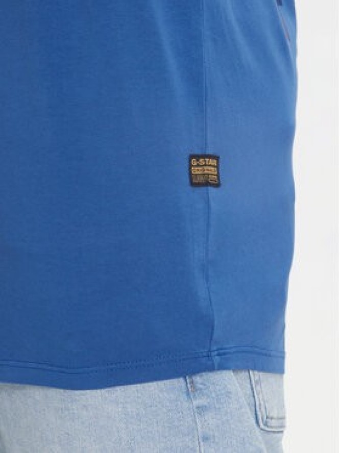 G-Star Raw T-Shirt Text Back D25971-2653 Niebieski Relaxed Fit