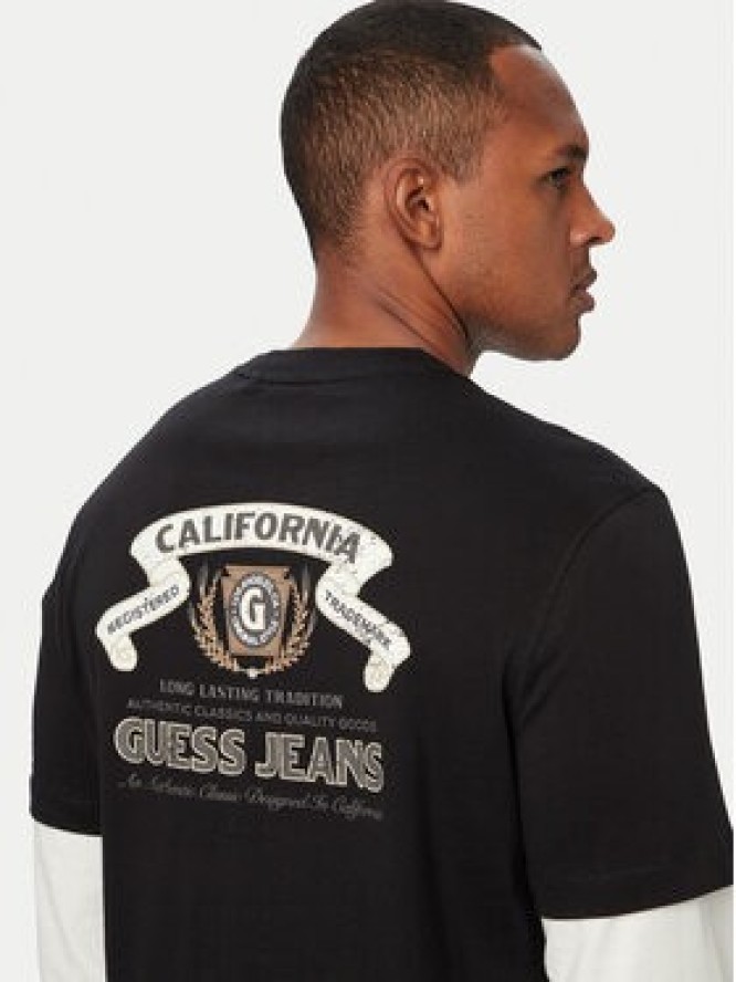 Guess Jeans Longsleeve M6YI04 K3644 Czarny Regular Fit