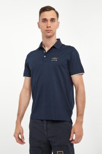 Polo męskie z haftem AERONAUTICA MILITARE