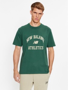 New Balance T-Shirt Athletics Varsity Graphic T-Shirt MT33551 Zielony Regular Fit