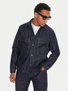 G-Star Raw Koszula jeansowa Mosa D26462-D577 Granatowy Relaxed Fit