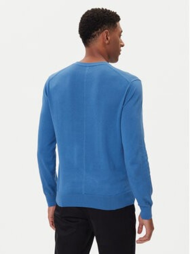 Calvin Klein Sweter LV040BM343 Niebieski Regular Fit
