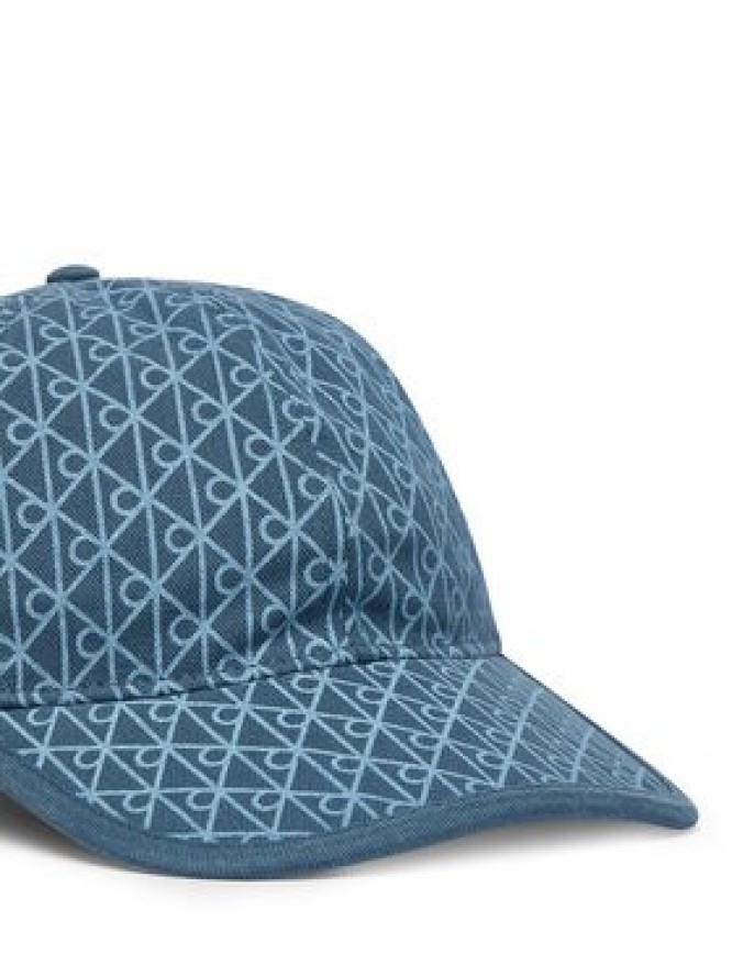 Calvin Klein Czapka z daszkiem Emblem Print W Leather Patch Cap LV04D5029G Niebieski