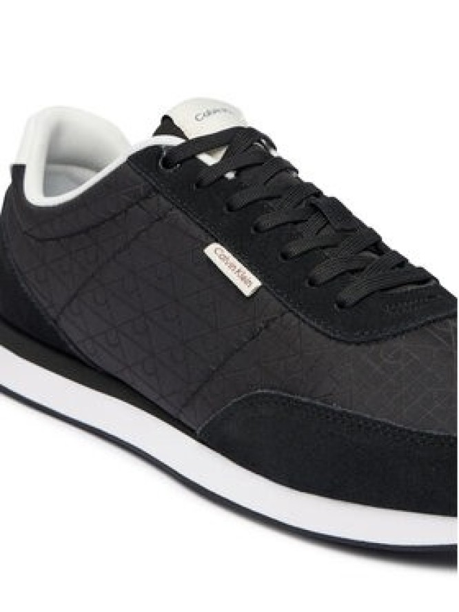 Calvin Klein Sneakersy Retro Runner Ripstop Aop Ny HM0HM02140 Czarny