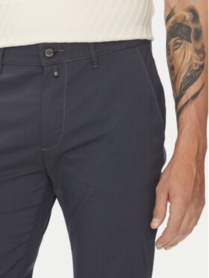 Pierre Cardin Chinosy C3 33730.1058 Granatowy Slim Fit