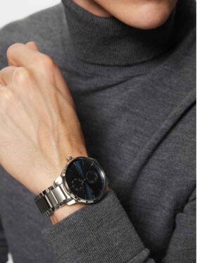 BOSS Zegarek Tyler 1514106 Srebrny