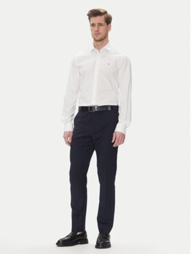 Tommy Hilfiger Koszula MW0MW39279 Biały Slim Fit