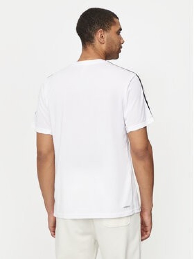 adidas Koszulka techniczna Train Essentials 3-Stripes IB8151 Biały Regular Fit