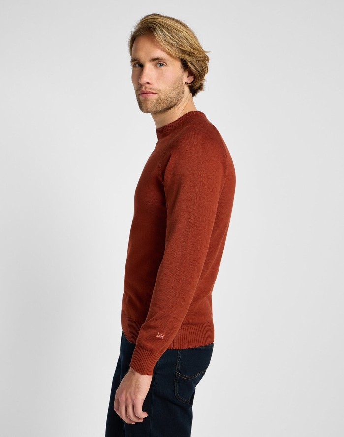 LEE MĘSKI SWETER CLEAN RAGLAN SWEATER SWEET MAPLE 112355672 LD46014970