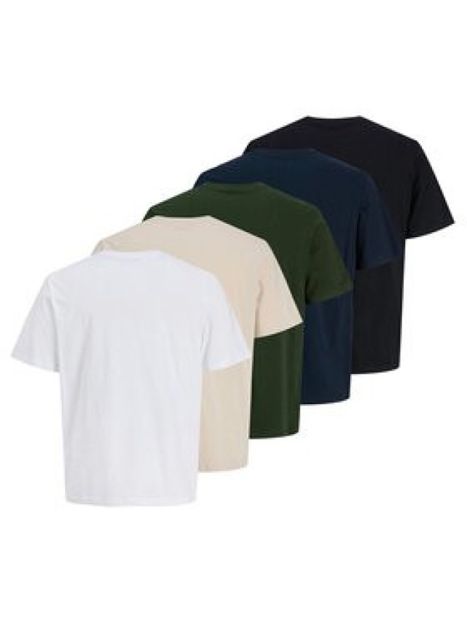 Jack&Jones Komplet 5 t-shirtów Yuki 12288322 Kolorowy Relaxed Fit