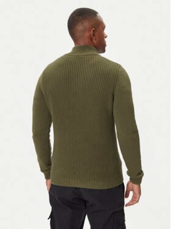 Aeronautica Militare Sweter 252MA1572UL00409 Zielony Slim Fit