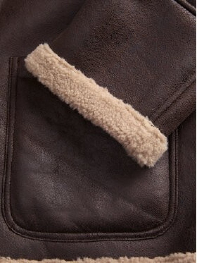 Jack & Jones Kurtka z imitacji skóry Cambridge 12282946 Brązowy Regular Fit