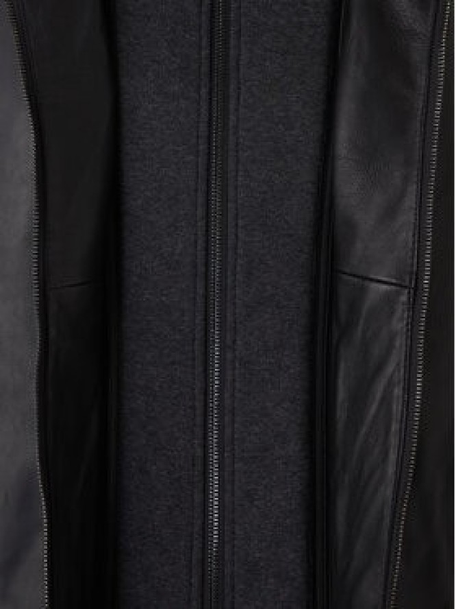 Milestone Kurtka skórzana Ms Franklin 531012 21265 Czarny Regular Fit