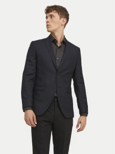 Jack & Jones Marynarka Solaris 12141107 Czarny Slim Fit
