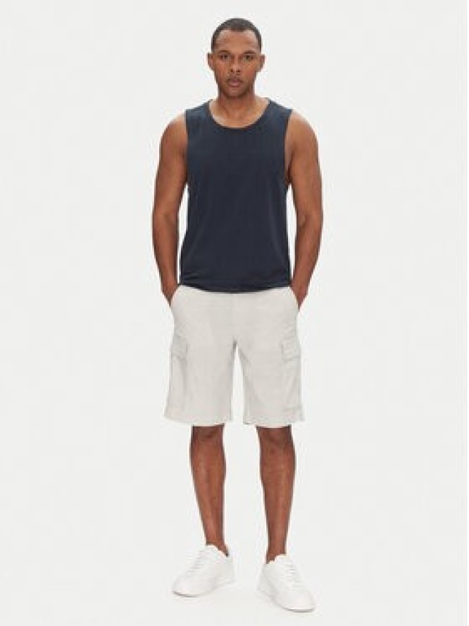 BOSS Szorty materiałowe Sisla-9-Cargo-Shorts 50536888 Beżowy Tapered Fit