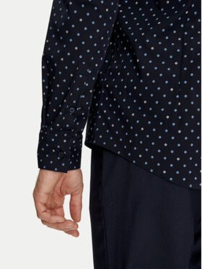 Calvin Klein Koszula K10K113168 Granatowy Slim Fit