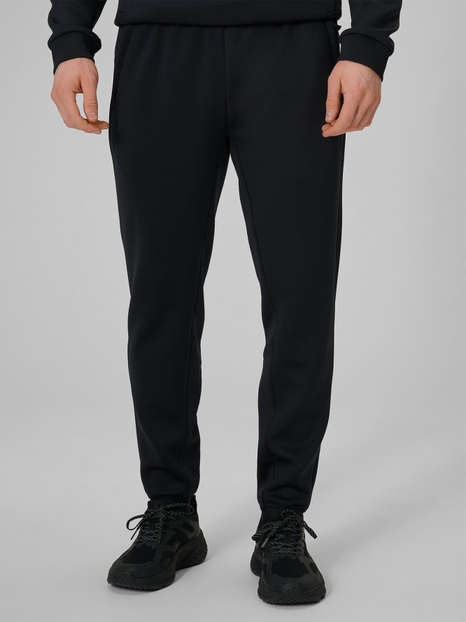 4F Spodnie treningowe szybkoschnące męskie - czarne XL